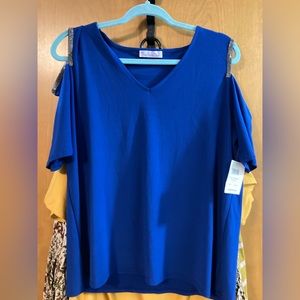89th and Madison cold shoulder top sz XL
